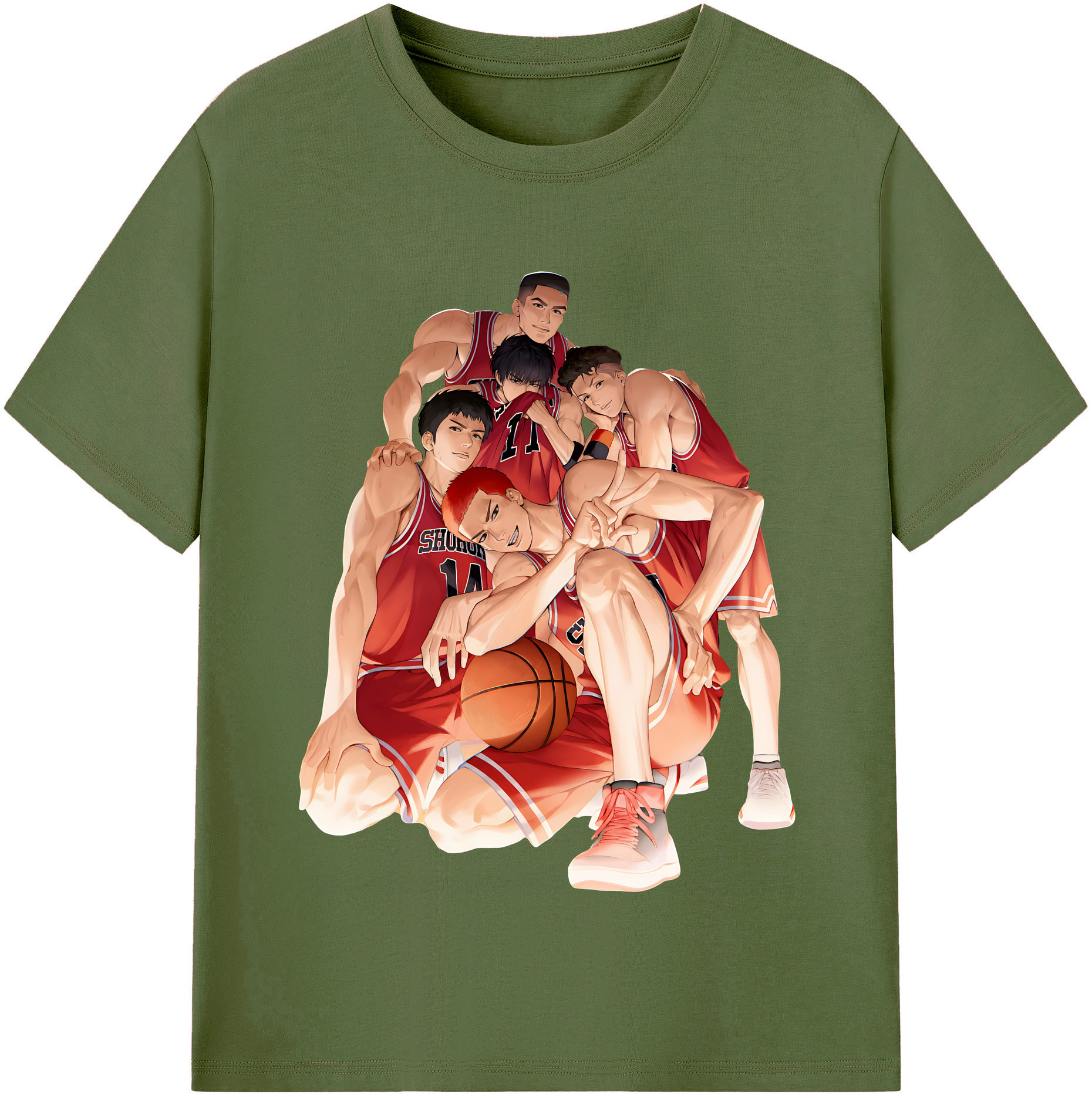 （画像用） SLAM DUNK／スラムダンク 綿100％半袖Tシャツ（フロントプリント）